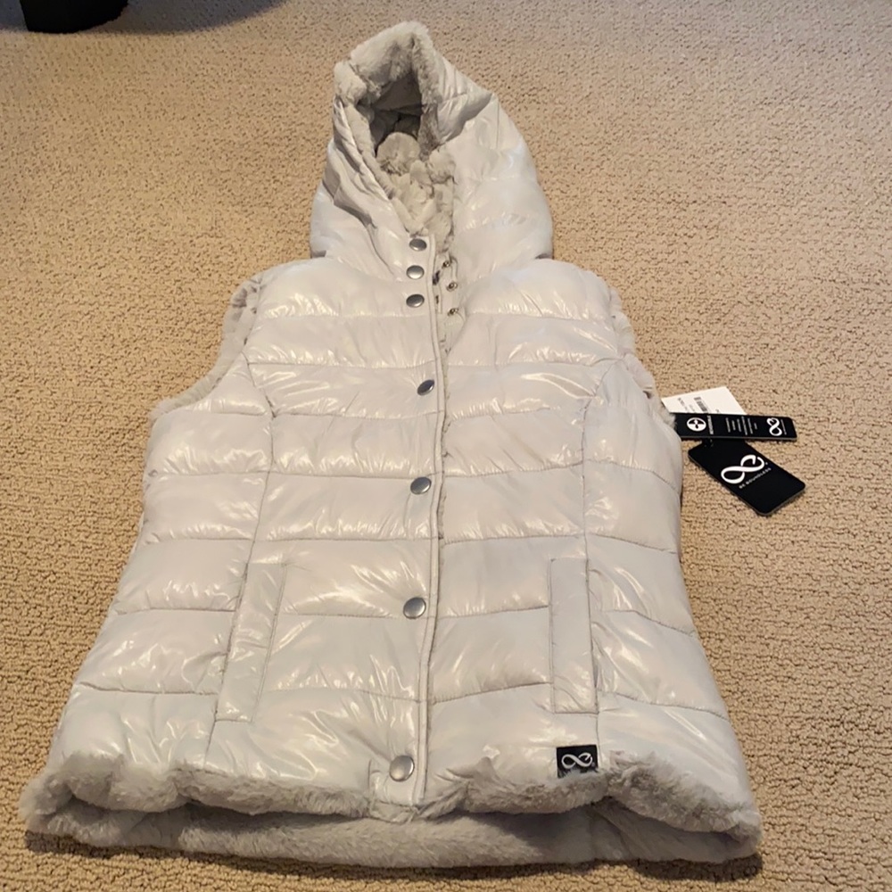 Reversible Vest with Hood, NWT